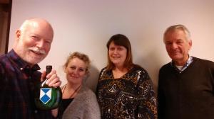 Den norske Blue Shield komiteen. Fr.v.: Leif Pareli, Mariann Schjeide, Kari Ansnes og Axel Mykleby.